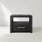 Palmer Storage Nightstand Wood Bedside Table Parsons Night side Cabinet With Drawer - Image 4