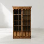 Merritt Solid Pine Tall Display Cabinet For Living Rooms Dining Areas Entryways - Image 2