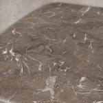 San Germani 72" Carrara marble Top Coffee Table with Rennes Metal Base - Image 3