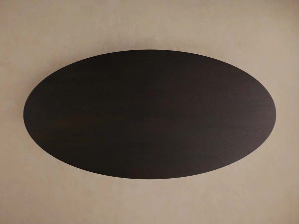 Perth Oval  Dining Table Solid Romanian Oak Hand-Sculpted Modern Style - Image 14