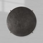 Donovan Cast Aluminum Coffee Table Round Living Room Cocktail Table Metal Top Center Tea Table - Image 4