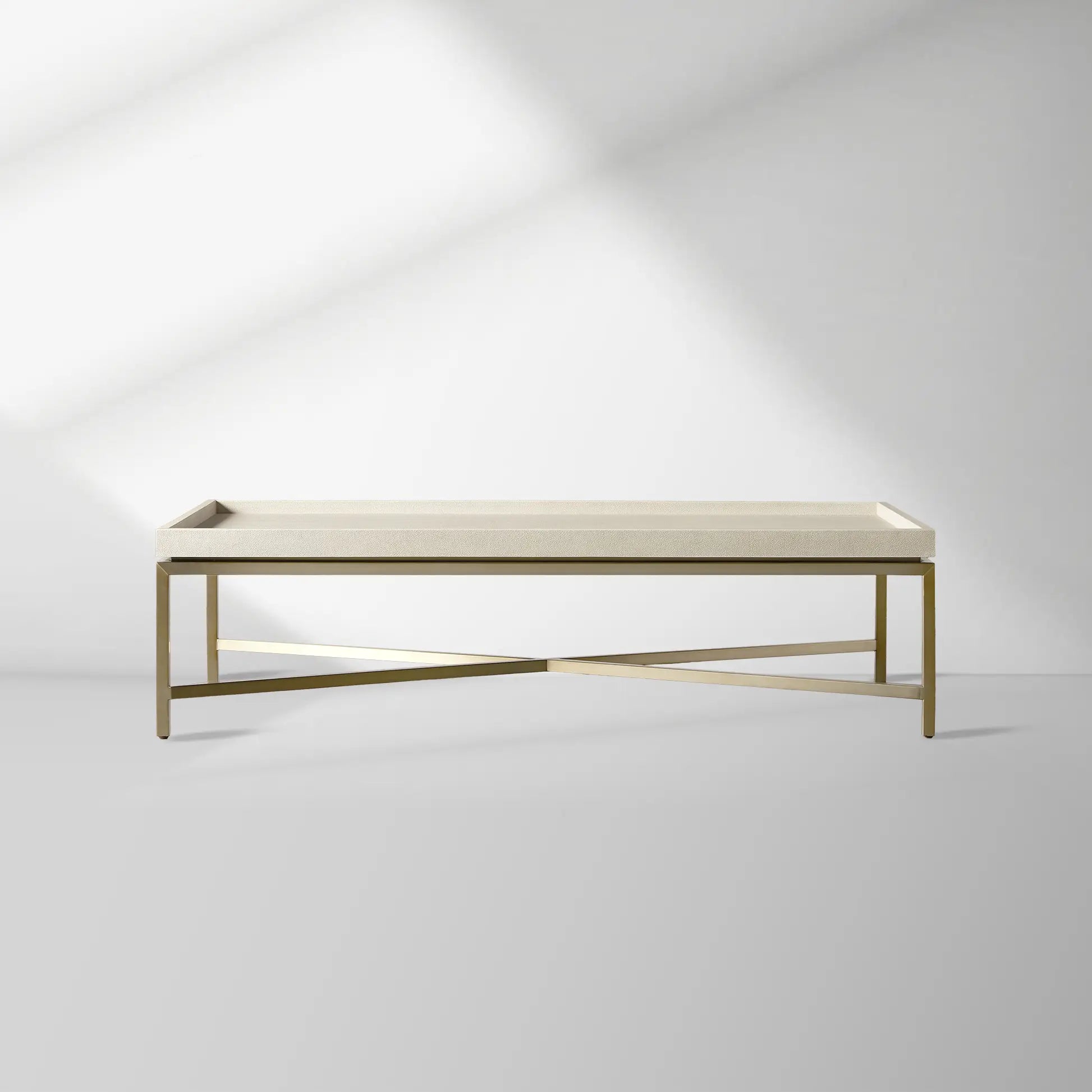 1946x1946_20251105_hlDT_1.jpg Malone Leather Top Coffee Table Modern Cocktail Table Living Room Center Tea Table with Steel Base - Image 1