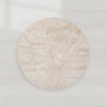 Danny Round Marble Top Coffee Table Oak Wood Base Cocktail Table Living Room Center Tea Table - Image 6