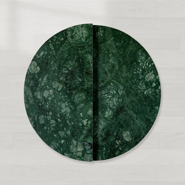 Riggs Modular Marble Circular Coffee Table Natural Stone Cocktail Table Sofa Center Tea Table - Image 8