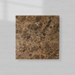 Zelie Emperador Marble Coffee Table Brushed Brass Base Cocktail Table Living Room Luxury Center Tea Table - Image 4