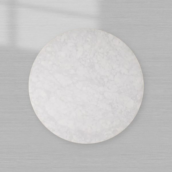 Cinzia Natural Marble Round Coffee Table Stone Cocktail Table Plinth Base Sofa Center Tea Table - Image 6