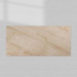 Ilaria Stone Coffee Table Beige Coralle Marble Pedestal Cocktail Table Living Room Center Tea Table - Image 4