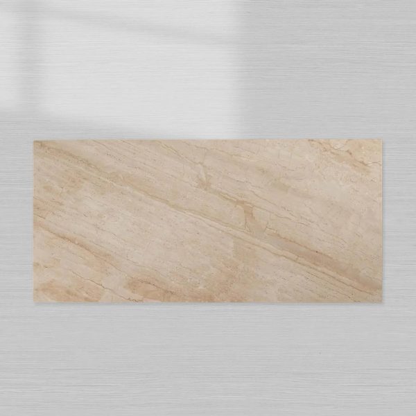 Ilaria Stone Coffee Table Beige Coralle Marble Pedestal Cocktail Table Living Room Center Tea Table - Image 4