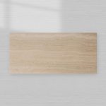Ilaria Light Travertine Coffee Table Italian Stone Pedestal Center Tea Table Living Room Cocktail Table - Image 4