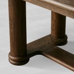 Warby Extension Dining Table with Solid Oak Wood Rectangular  Two 18" Leaves Mocha Finish - Image 4