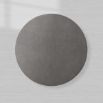 Malone Round Plinth Coffee Table Leather Cocktail Table Modern Living Room Center Tea Table - Image 4