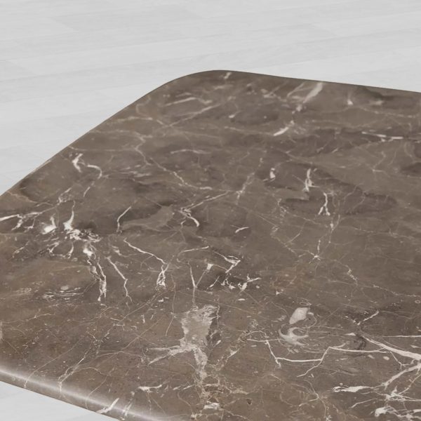 Saint Germain Marble Top Coffee Table Living Room Cocktail Table Clement Wood Base Center Tea Table - Image 9