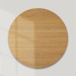 Finnley Round Wood Coffee Table Modern Sofa Center Tea Table with Reeded Detailing - Image 6