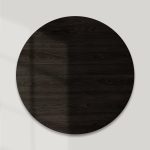 Finnley Round Wood Coffee Table Modern Sofa Center Tea Table with Reeded Detailing - Image 3