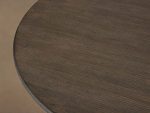 Saint Germain Round Wood Dining Table with Solid Oak Top Natural Wood Toulouse Base - Image 5