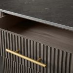 Finnley Wood Eight-Drawer Dresser with Marble or Bluestone Top Rural Chest Of 8 Drawers Cabinet - Image 9