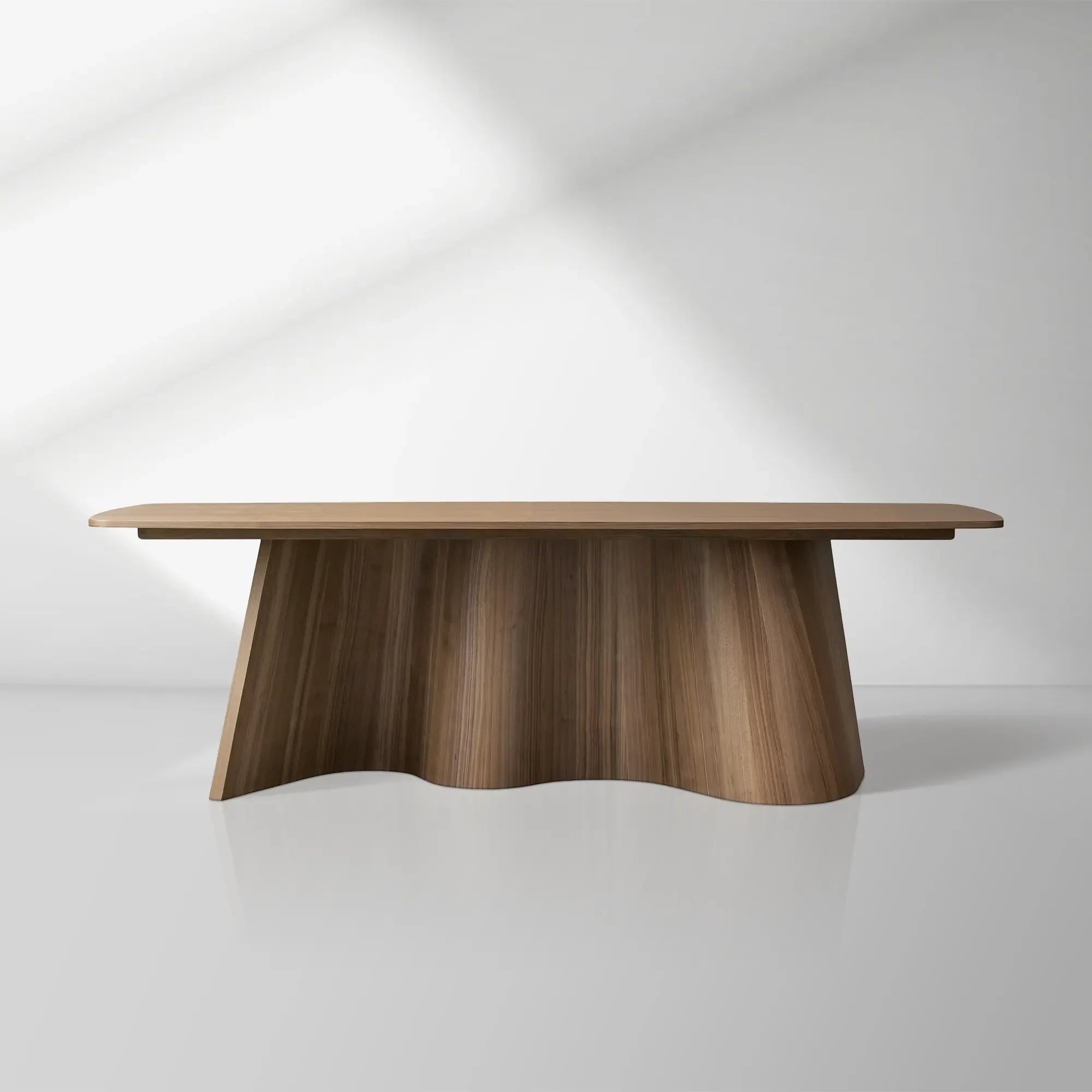 2000x2000_20250911_22_1_adea5ccd-3b49-4a14-a700-df518f952786.jpg Cortina Boat-Shaped Dining Table American Walnut Wood Dining Table With Waved Base - Image 1