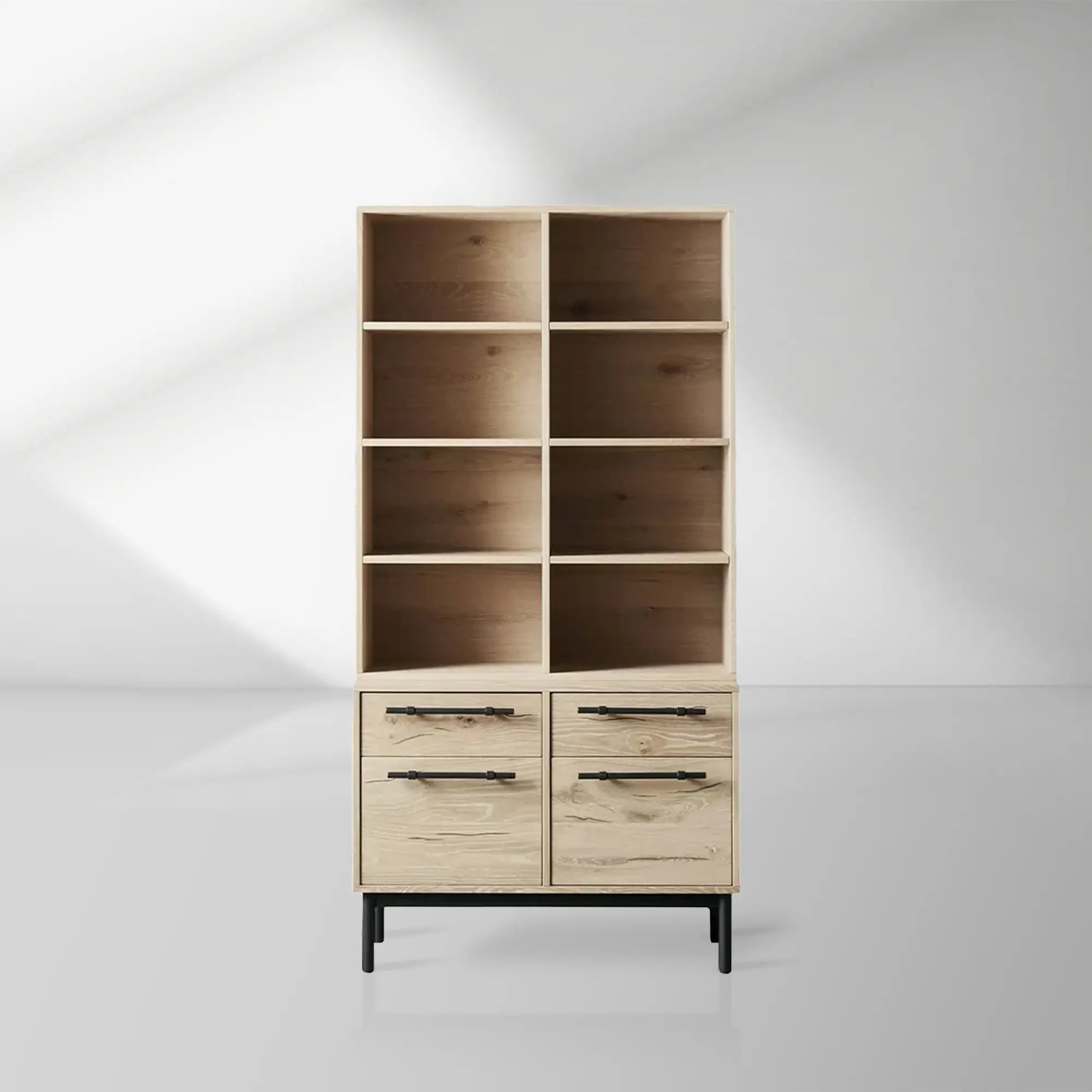 2000x2000_20250912_22_1_08ac4418-a4de-4f32-83ef-0d0209f53c9f.jpg Sullivan Oak Wood Bookcase Office Storage Cabinet with File Drawer - Image 1