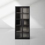 Factory Vintage French Cabinet With Glass Door