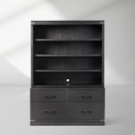 Tremont Wood Modular Bookcase Storage Cabinets with File Chest of Drawers Base