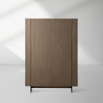 Mihaela Chestnut Wood Sideboard Buffet Storage Cabinet