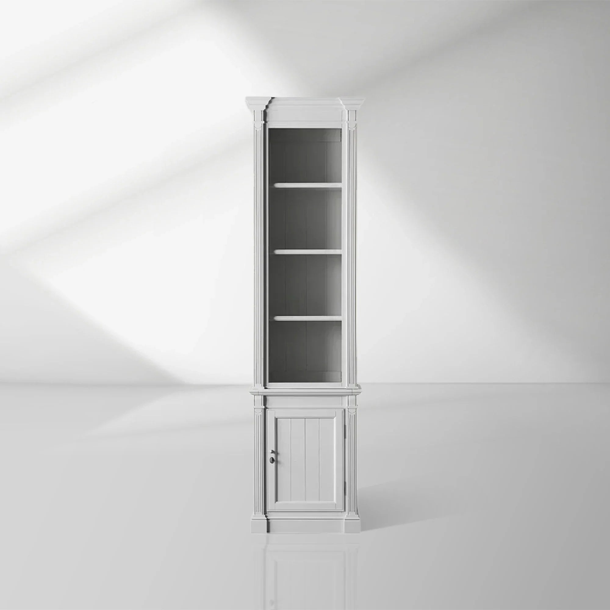 2000x2000_20250912_22_1_679bde4f-012b-4821-bf23-5548ea76a726.jpg Athens Narrow Bookcase Single Row Display Cabinet - Image 1