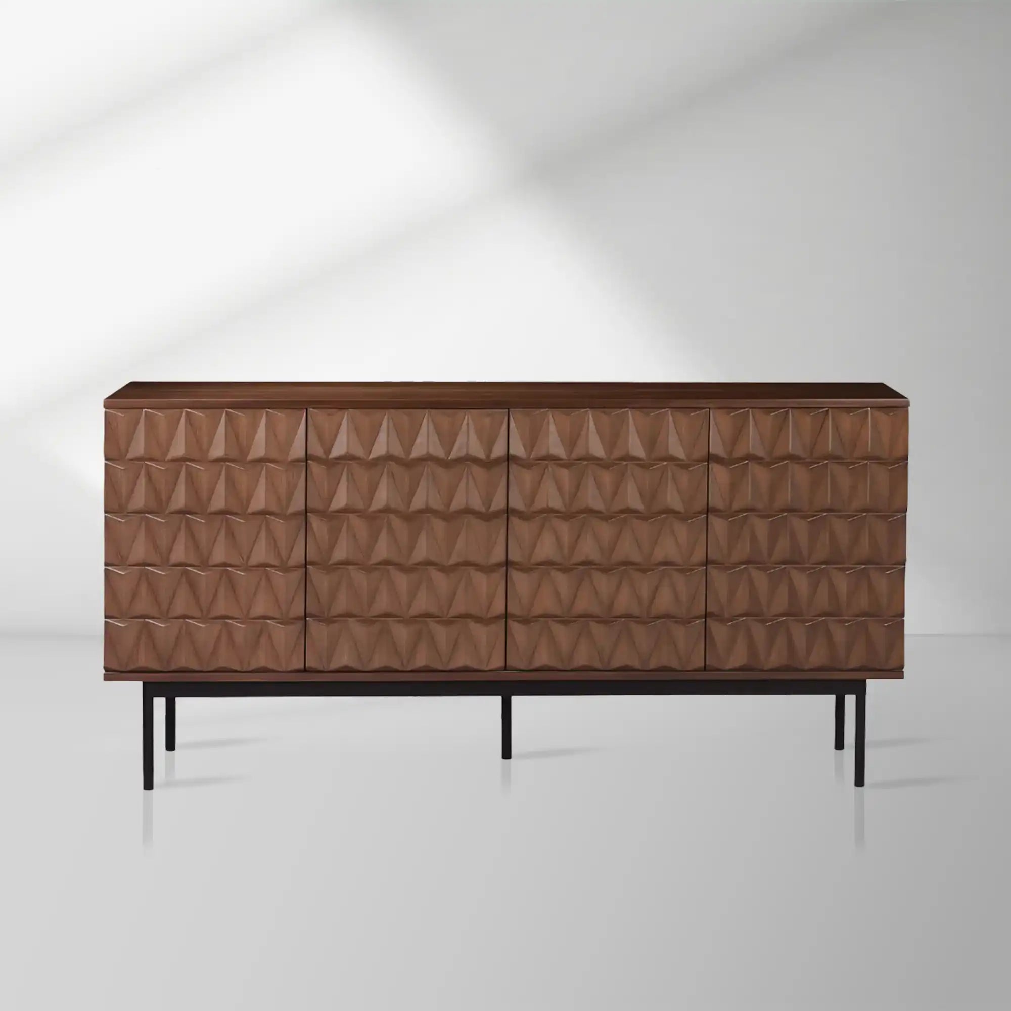 2000x2000_20250912_22_1_7dc9dc1c-d7fb-4883-8ec1-2583528eac6b.jpg Arden 3D Textured Walnut Sideboard With 3/4-Door - Image 1