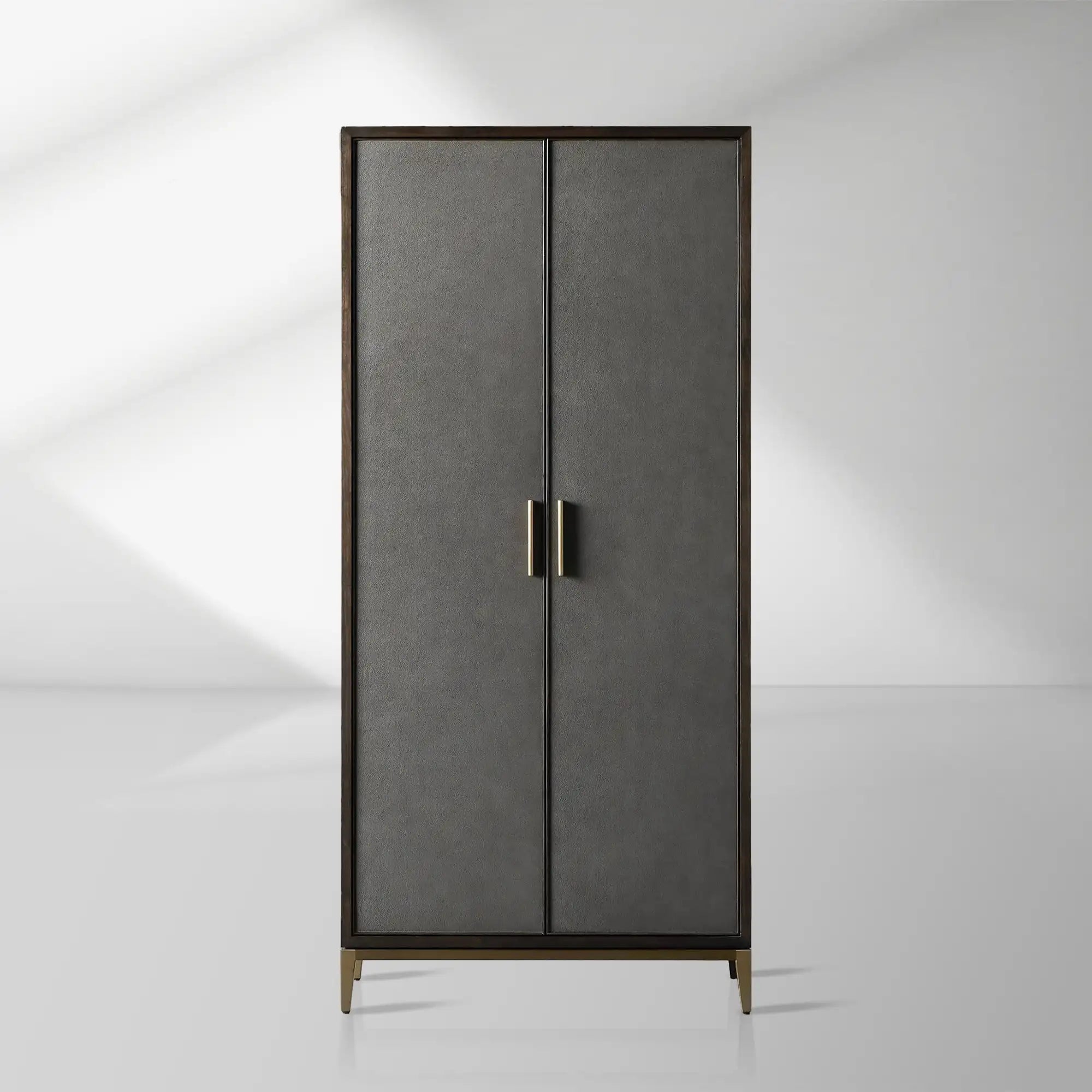 2000x2000_20250912_22_1_8a2497f7-b371-41ee-a537-22835c5b77c5.jpg Malone Solid Wood Double Door Tall Cabinet With Leather Detailing - Image 1