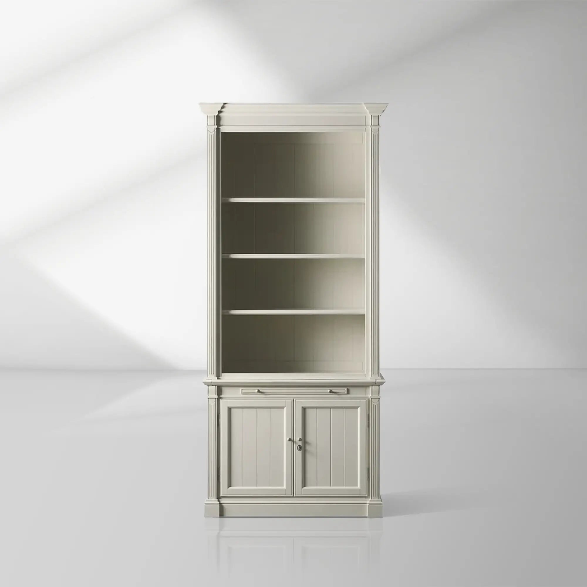 2000x2000_20250912_22_1_93aaf2be-e2ef-4ca3-809b-10d5b1a03c58.jpg Athens Old-World Modular Solid Wood Bookcase - Image 1