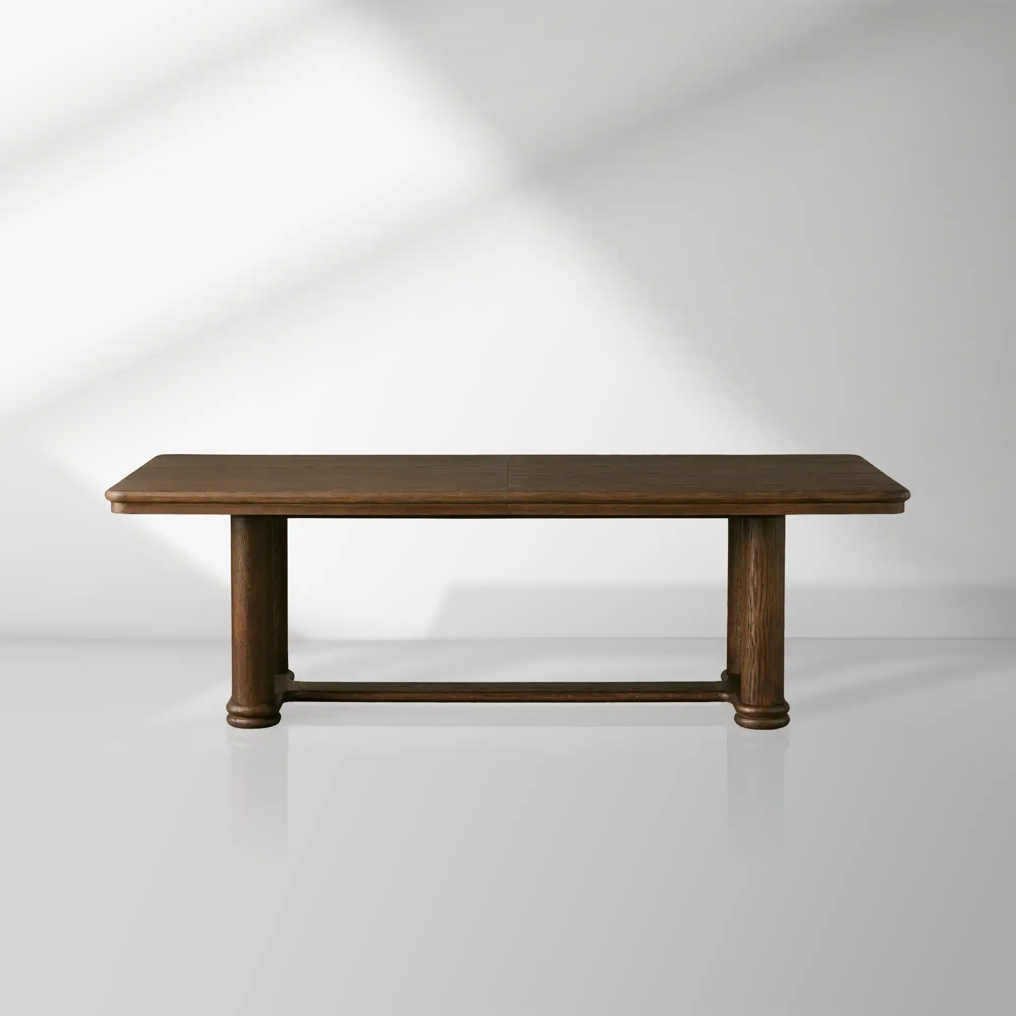 2000x2000_20250912_22_1_a307a2b7-199e-467e-8ba9-a78726bc9f50.png Warby Extension Dining Table with Solid Oak Wood Rectangular Two 18" Leaves Mocha Finish - Image 1