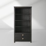 Telegraph Solid Wood Office Bookcase Hand-Distressed Tall Cabinets