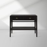 Brock Nightstand Mid-Century Modern Bedside Table Ash Night Side Storage Cabinet