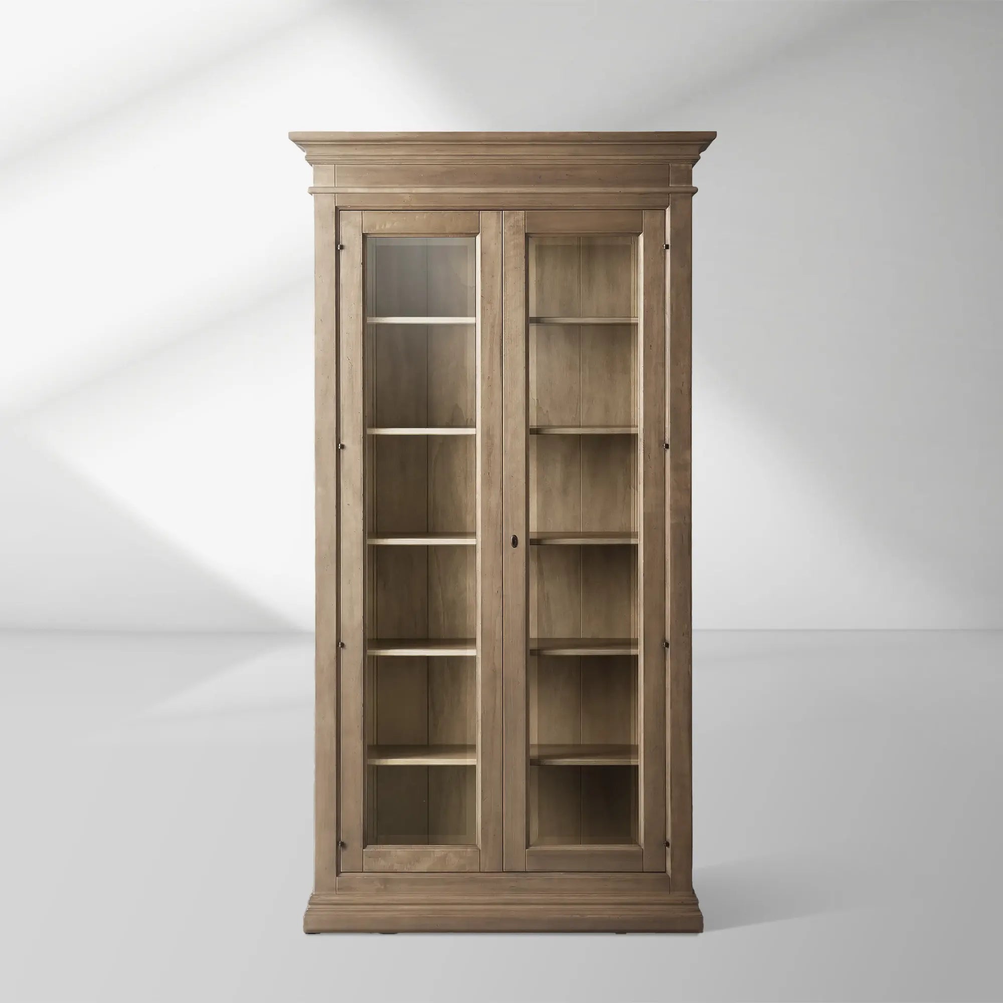 2000x2000_20250912_22_1_d172bba3-6c3b-4d91-b65c-bebf836121b9.jpg Tuscany Italian Wood Glass Door Display Cabinets With Adjustable Shelves - Image 1