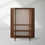 Paige Low Reeded Storage Cabinet - Image 5
