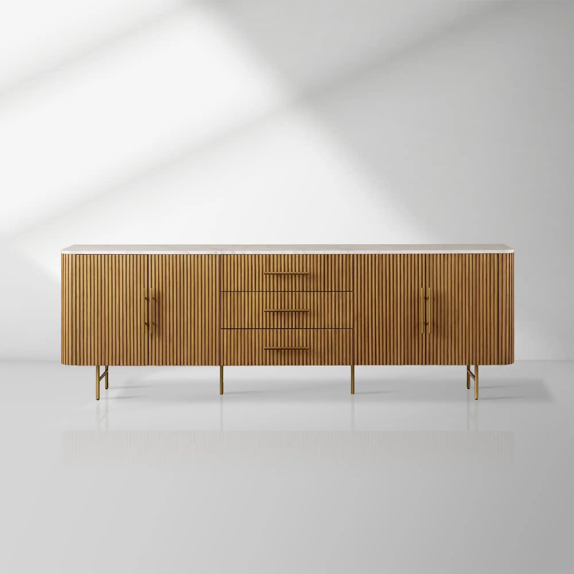 2000x2000_20250912_22_1_e6e205b5-cf03-44e2-8b3d-c4dcdf9ab0fb.jpg Finnley Sideboard Carrara Marble & Bluestone Top Buffet Cabinet With Drawer - Image 1