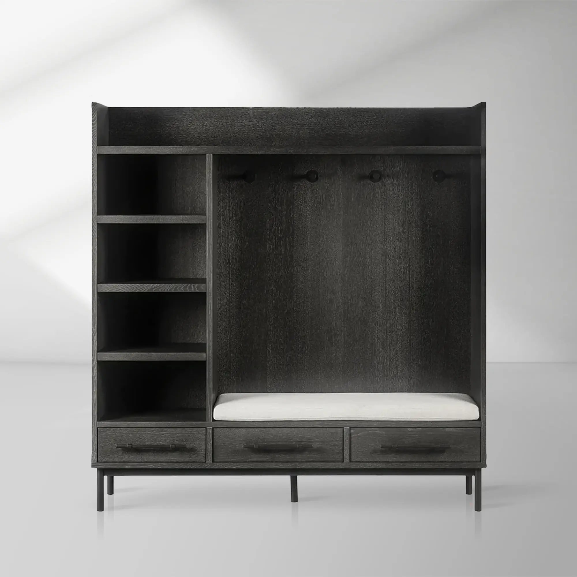 2000x2000_20250912_22_1_f95cc8a7-7006-49ac-bff8-ab91d3df8157.jpg Sullivan Oak Wood Entry Cabinet Modern Rustic Entrance Lockers - Image 1