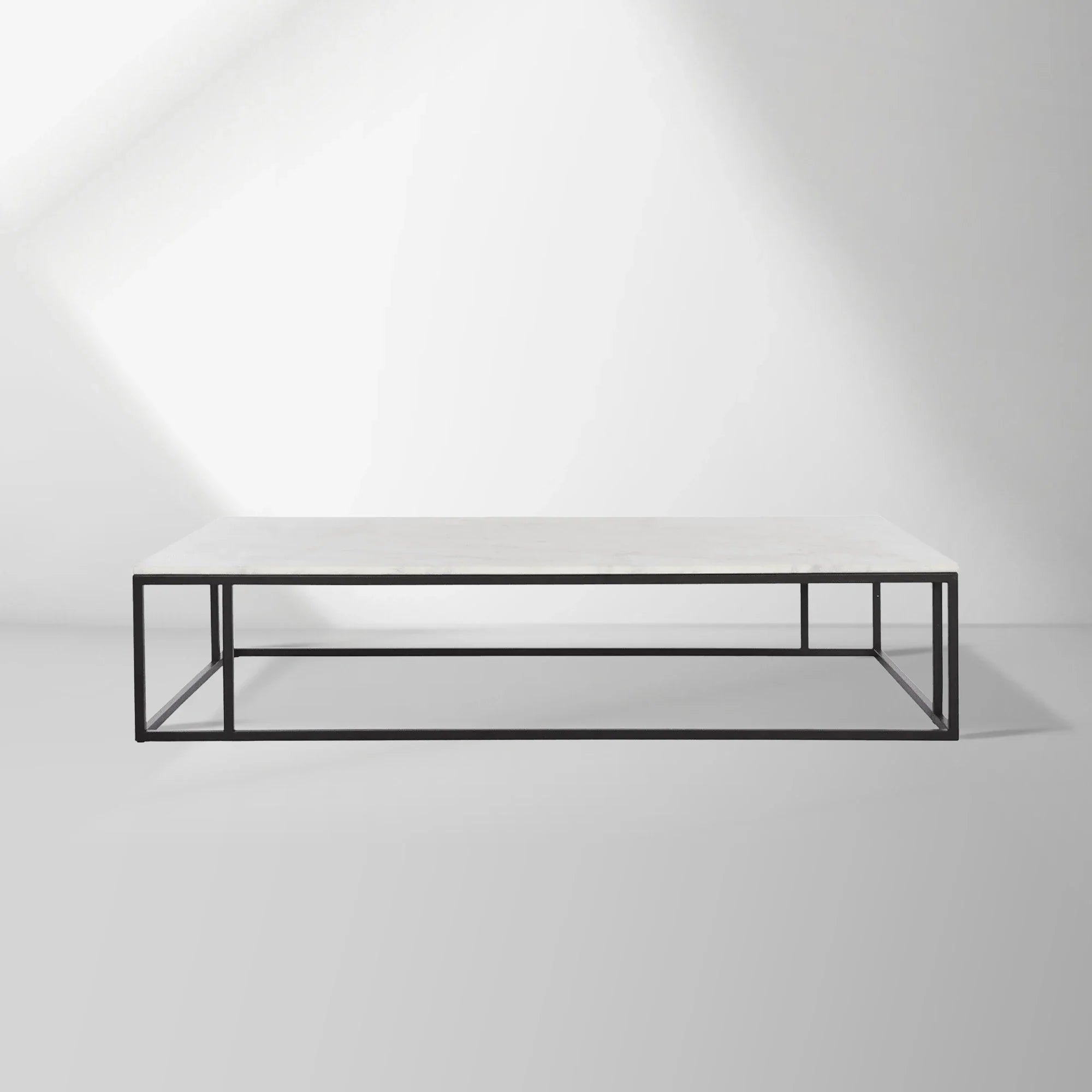 2000x2000_20251009_CT_1_03c176b9-1ada-4b1e-b7bf-20dfec9f11de.jpg Nomad Rectangular White Marble Coffee Table Living Room Center Tea Table With Steel Base - Image 1