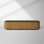 Finnley Storage Coffee Table Stone Top Sofa Center Tea Table With Drawer
