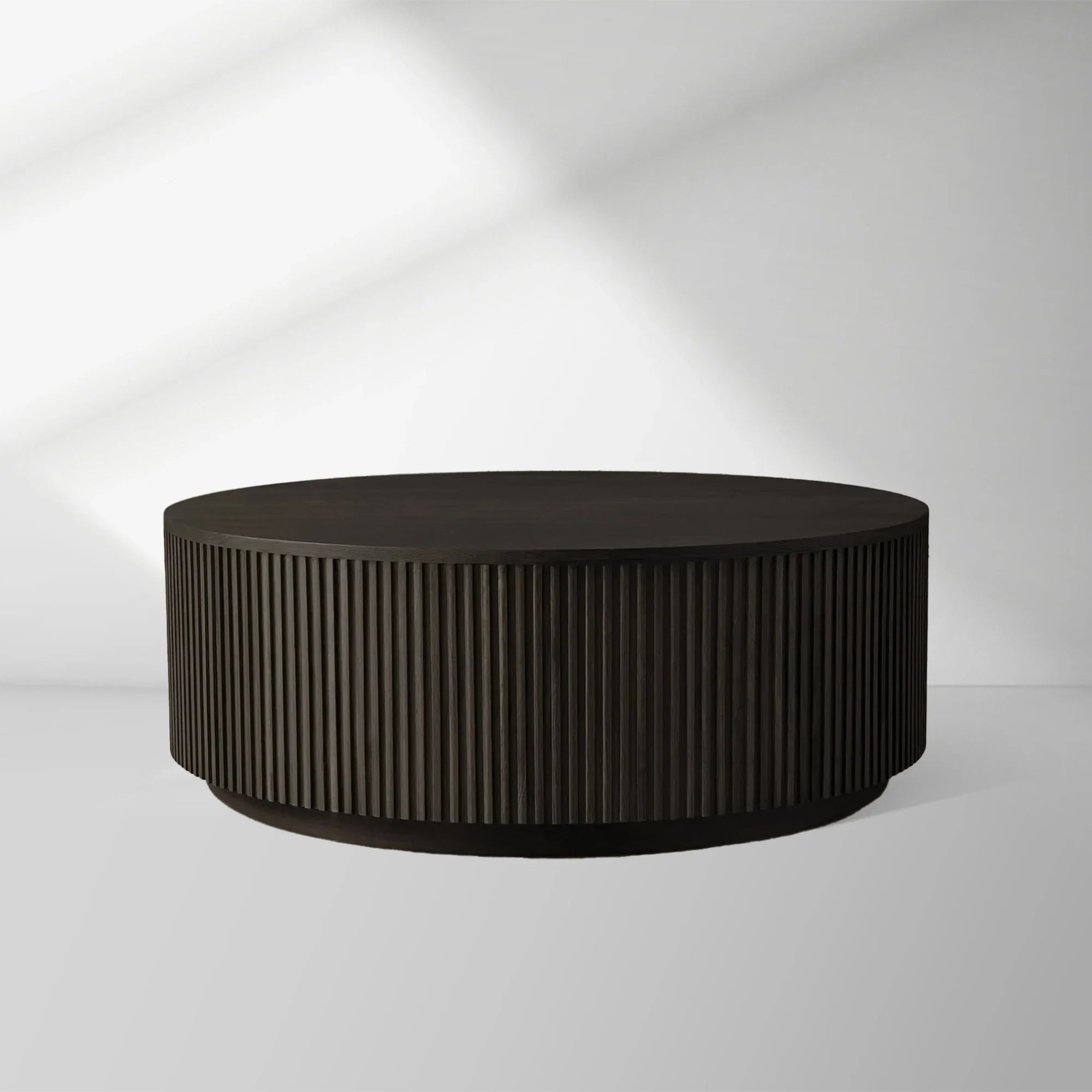 2000x2000_20251009_CT_1_4cafb897-f58a-4462-95be-bc09064cba69.jpg Finnley Round Wood Coffee Table Modern Sofa Center Tea Table with Reeded Detailing - Image 1