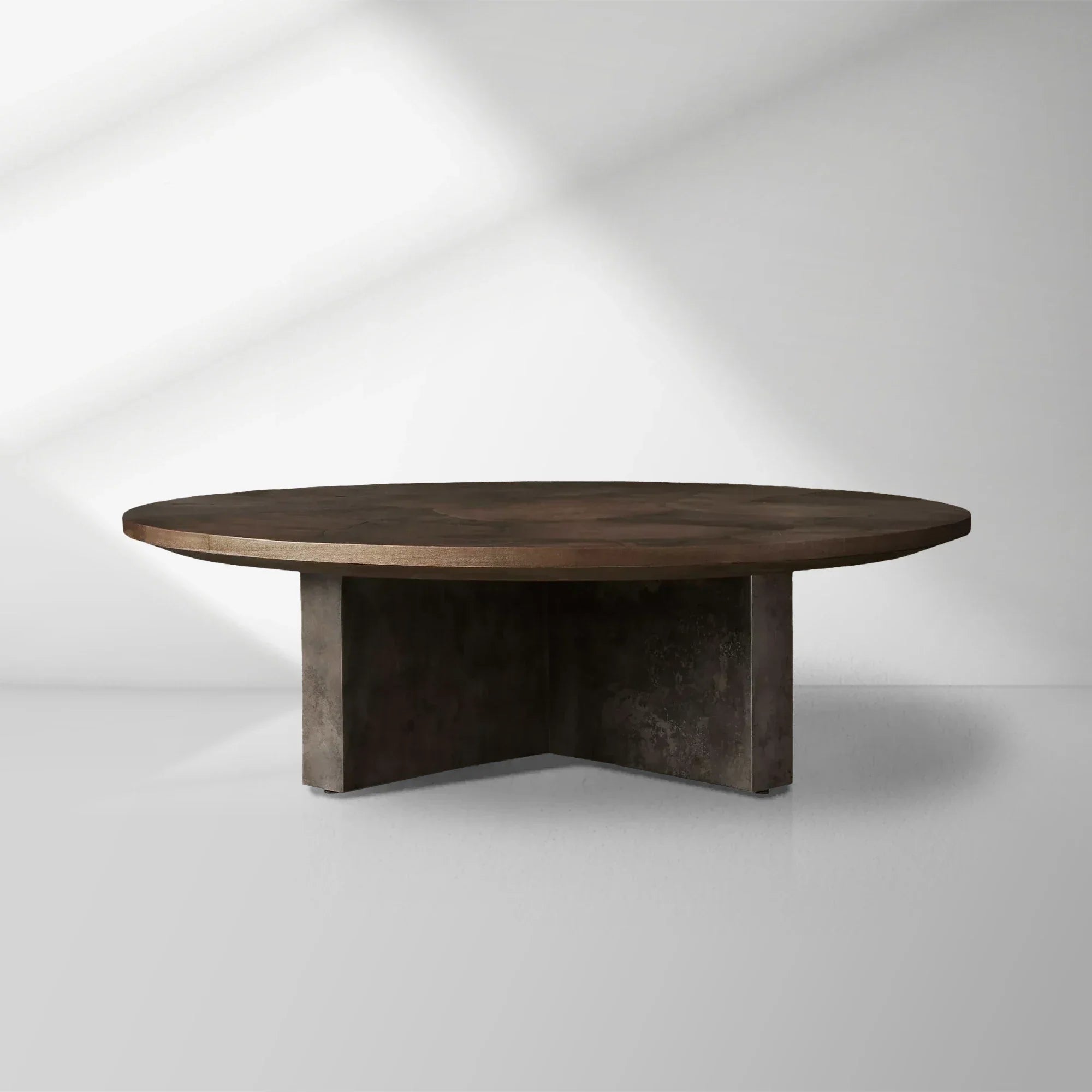 2000x2000_20251009_CT_1_9beb0421-b729-41a7-a691-00b6b5dbcc75.jpg Pola Wood Round Coffee Table Wabi-Sabi Living Room Center Tea Table - Image 1
