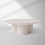 Cascade Outdoor Concrete Coffee Table Durable Sofa Center Tea Table