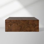 Kalmar Teak Square Coffee Table Wood Living Room Center Tea Table Unique Cocktail Table
