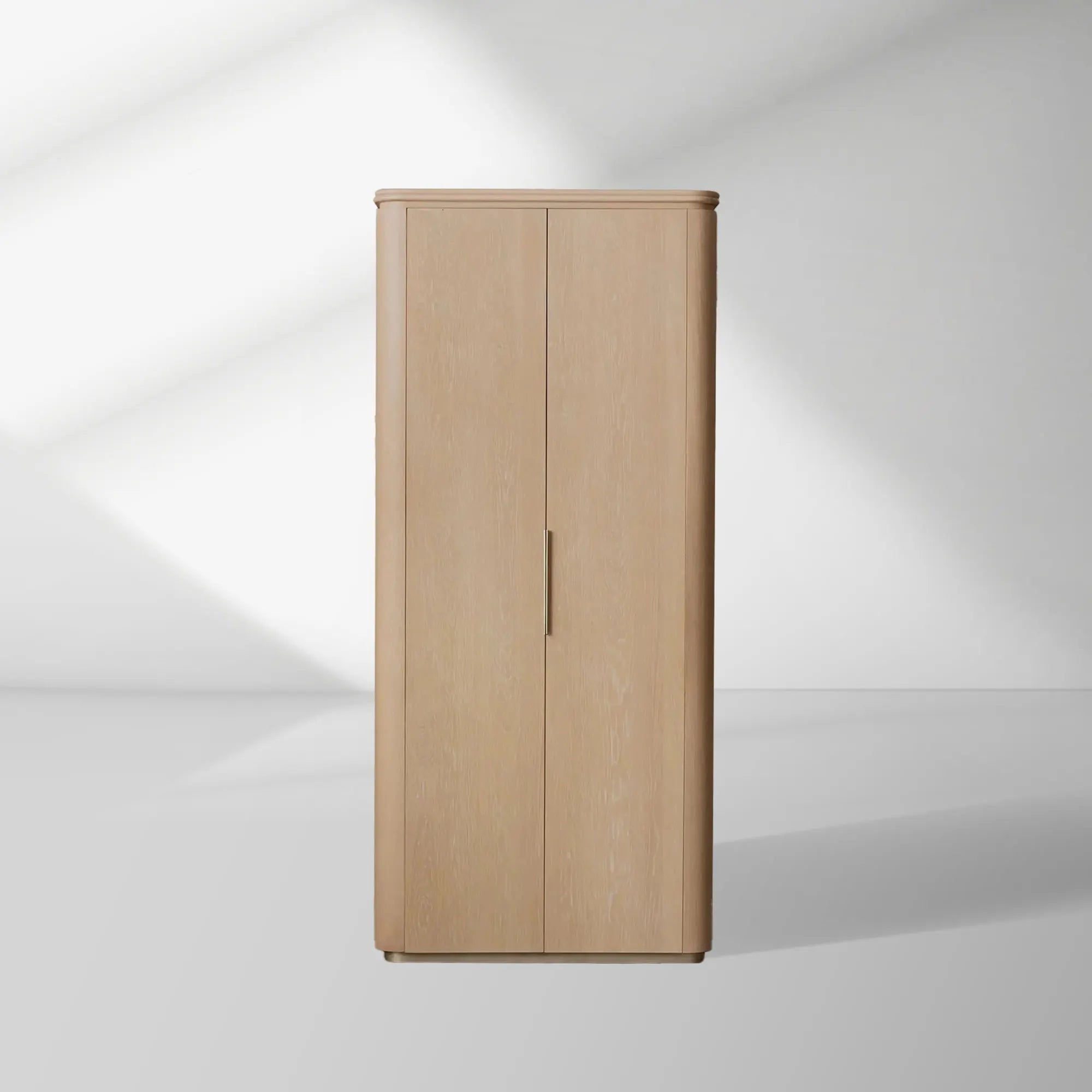 2000x2000_20251222_HL_1a_910450aa-fedc-4126-aff1-ca0bed818558.jpg Caden Wood Door Tall Storage Cabinet Walnut Curio Display Cabinet dining Entryway China Cabinet - Image 1