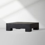 Brooklyn Black Marquina Marble Coffee Table Stone Cocktail Table Rectangle Sofa Center Tea Table - Image 2