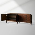 Frances Vintage Sideboard Mahogany buffet Storage Cabinet Wood Entryways Cabinet - Image 2