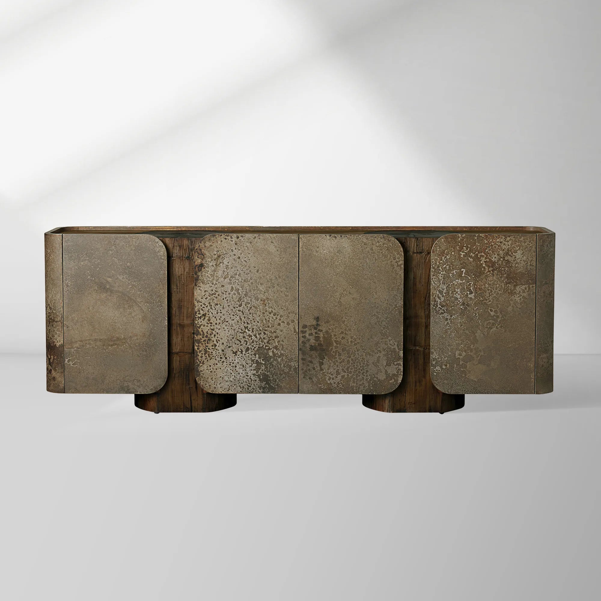 2000x2000_20251222_HL_2_9c8c6318-3784-466f-b45b-83e22554ea16.jpg Alvaro Raw Wood Stumps Tabletop Sideboard Aluminum Buffet Table Living Room Entryways Cabinet - Image 1