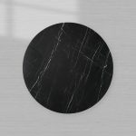 Cinzia Natural Marble Round Coffee Table Stone Cocktail Table Plinth Base Sofa Center Tea Table - Image 3