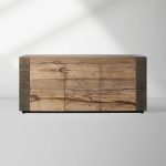 Telluride Mexican Oak TV Stand Cabinet Media Console Result Sideboard Wood Television Storage Unit