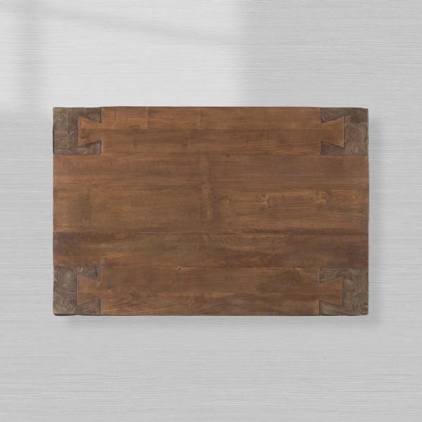 Ubud Reclaimed Teak Coffee Table Wood Living Room Center Tea Table Vintage Cocktail Table - Image 4