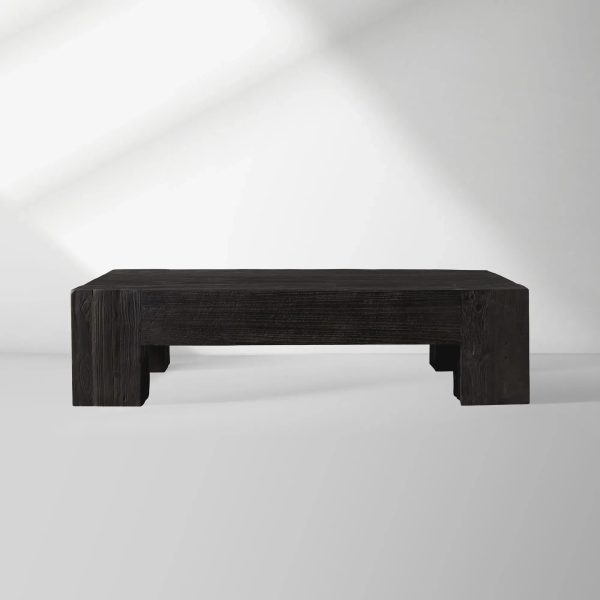 Ubud Reclaimed Teak Coffee Table Wood Living Room Center Tea Table Vintage Cocktail Table - Image 5